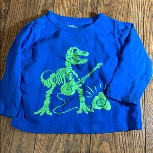 Glow in dark Dino shirt kids 12M